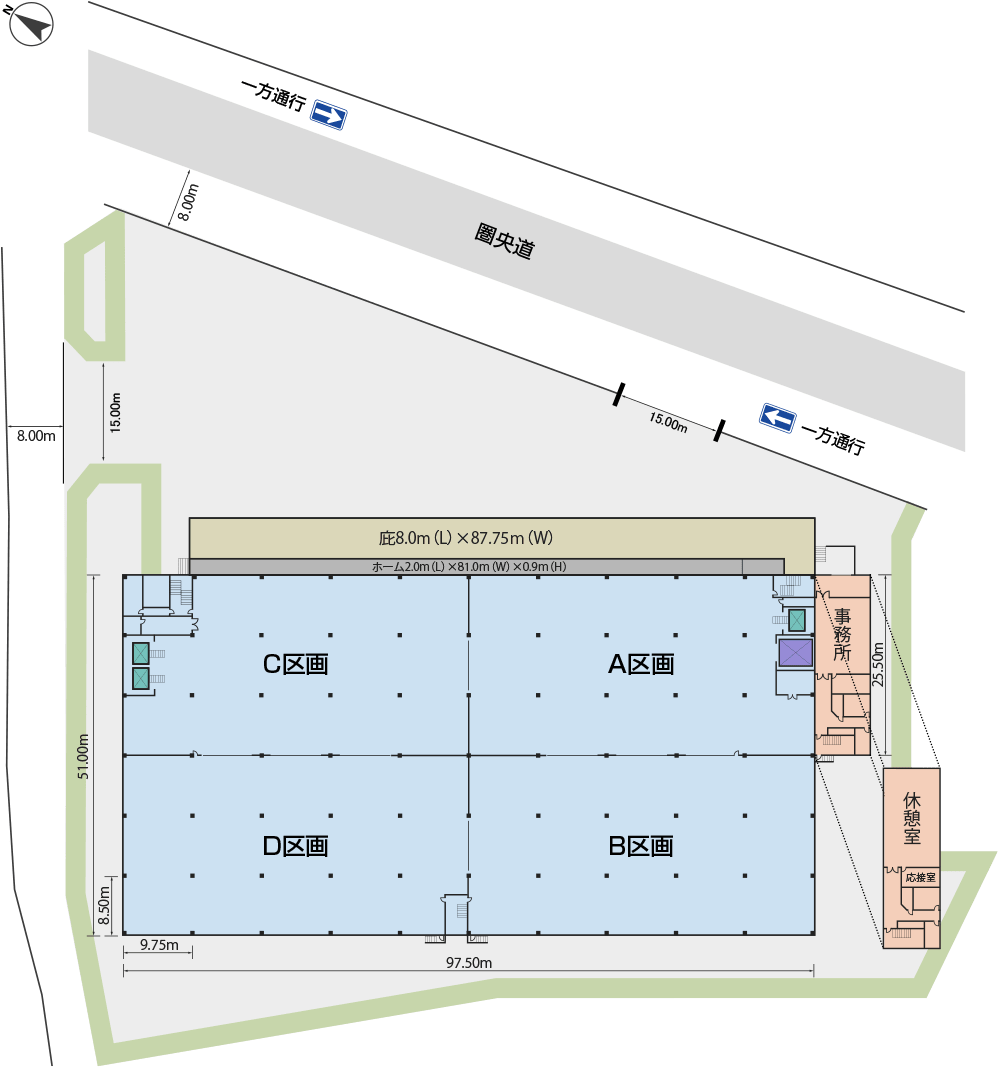 1F平面図