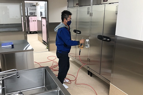 介護施設へのSKYBE-783®抗菌施工