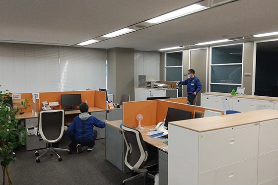 オフィスへのSKYBE-783®抗菌施工